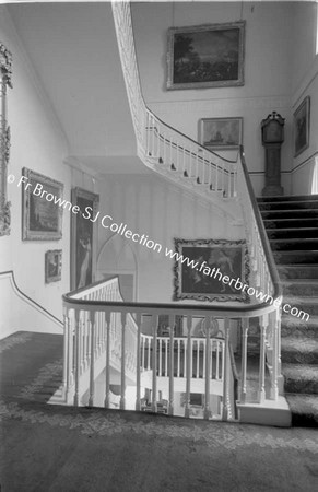 DUNSANY CASTLE STAIRCASE FROM DRAWING ROOM LOBBY